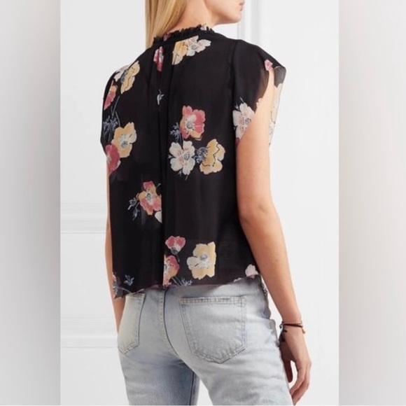 Ulla Johnson Saadi floral print silk-georgette blouse - Picture 3 of 3